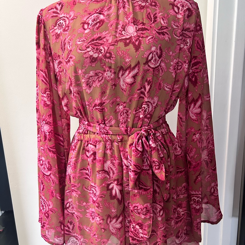 Rebel Love Floral short jumpsuit NWT